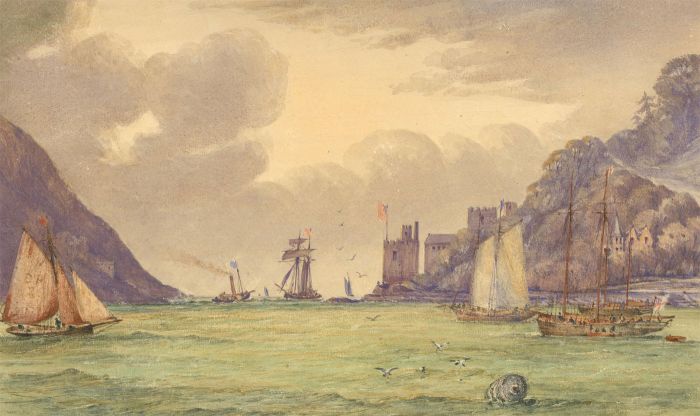 Late 19th Century Watercolour - Dartmouth Castle, Devon