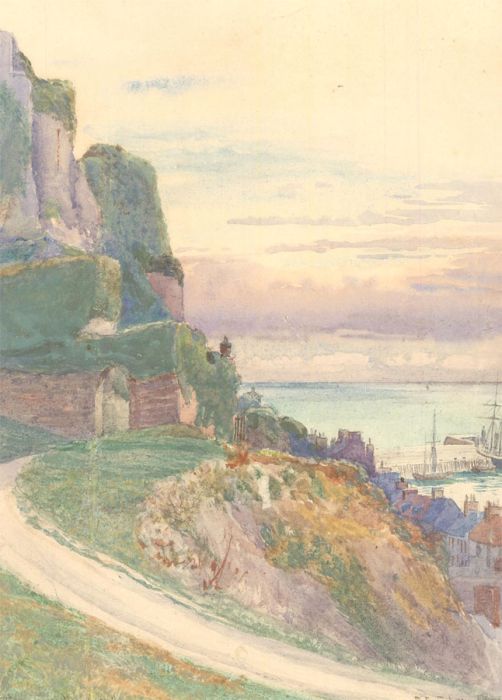 C. E. Shaw - 1889 Watercolour, Frates Tower