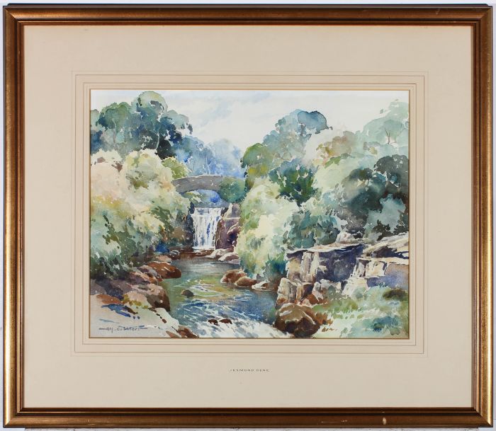 Alfred Edward Cuthbert (1898-1966) - Framed Watercolour, Jesmond Dene