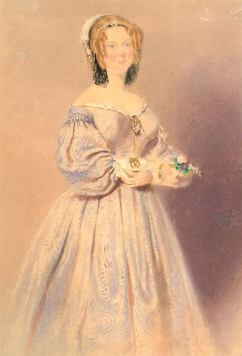William Buckler (1814-1884) - 1843 Watercolour, Lady Manningham Buller
