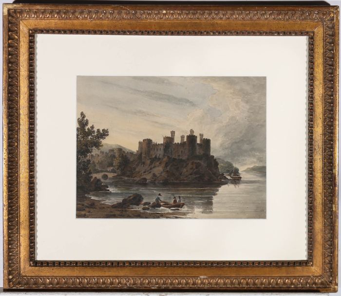 James Bourne (1773-1854) - Early 19th Century Watercolour, Conwy Castle