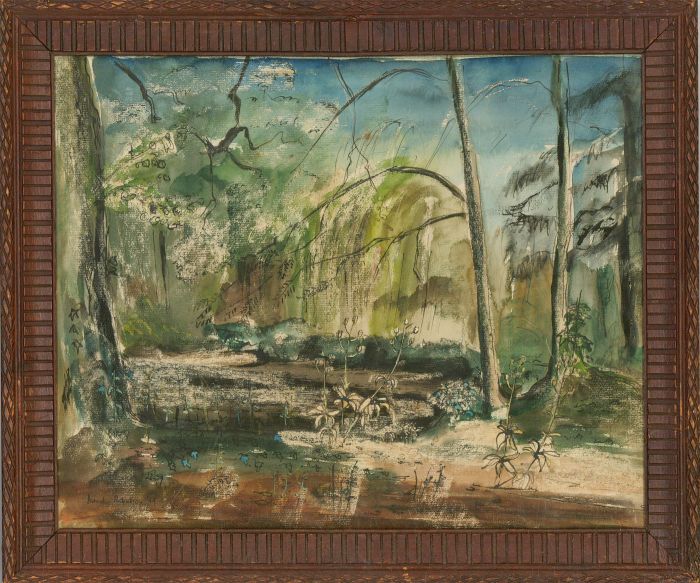 Patrick Robertson (1922-2009) - 1949 Watercolour, Forest Clearing