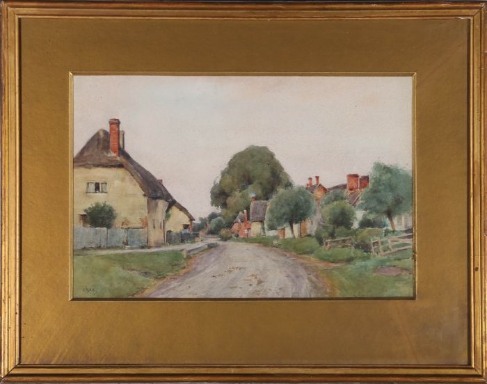 Early 20th Century Watercolour - The Village Street