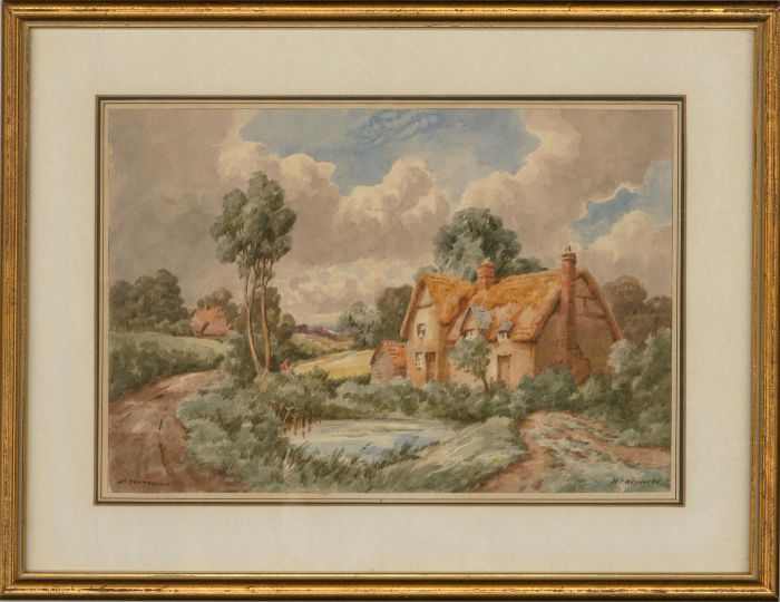Henry Joseph Reynolds (1885-1977) - Watercolour, Pond House