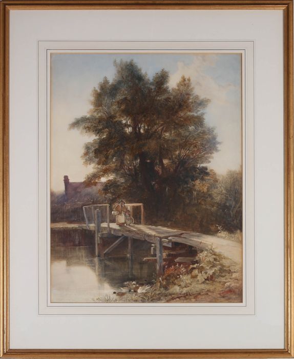 Attrib Edward Duncan, R.W.S. (1803-1882) - 1834 Watercolour, Early Morning