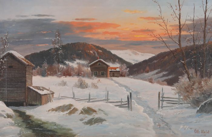 Otto Wold - 20th Century Oil, Winter in the Hills