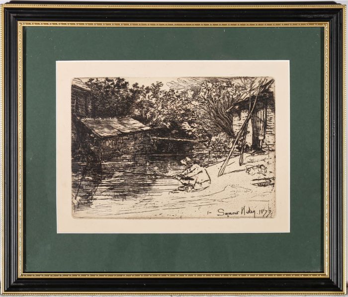 Francis Seymour Haden (1818-1910) - 1877 Etching, The Complete Angler