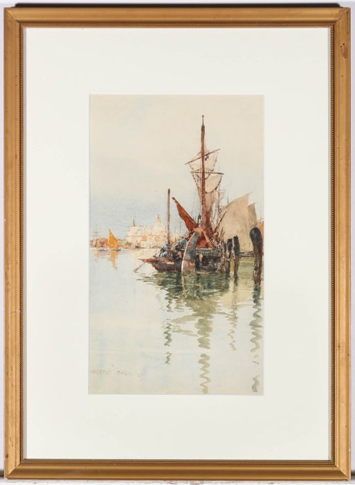 Wilfrid Williams Ball (1853-1917) - 1887 Watercolour, Santa-Maria Della Salute