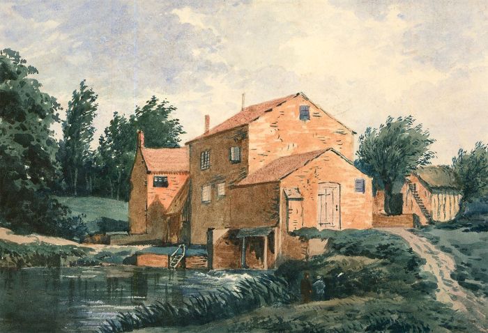 Late 19th Century Watercolour - Brownsover Mill Near Rugby
