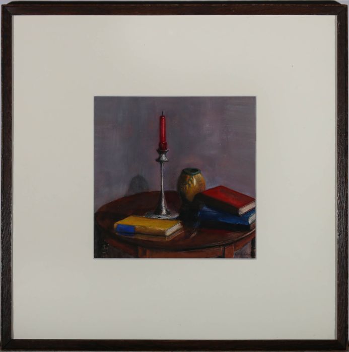 Drew Miller - Framed 1928 Gouache, Still Life of a Candle