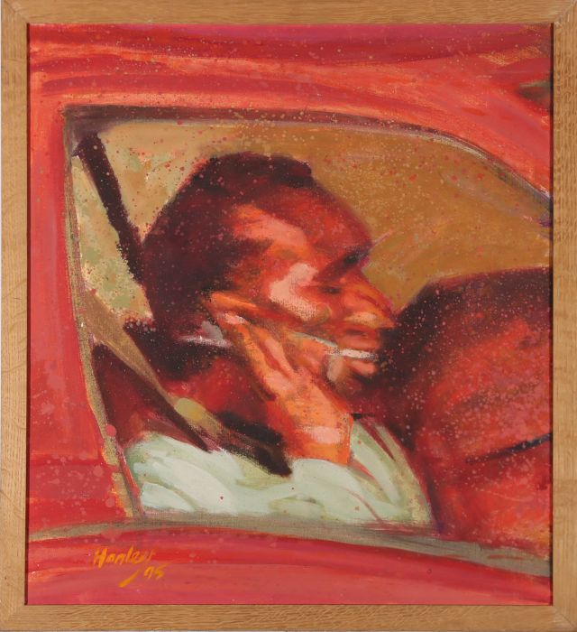 Clifford Hanley (1948-2021) - Framed 20th Century Oil, Cyrano Speaks