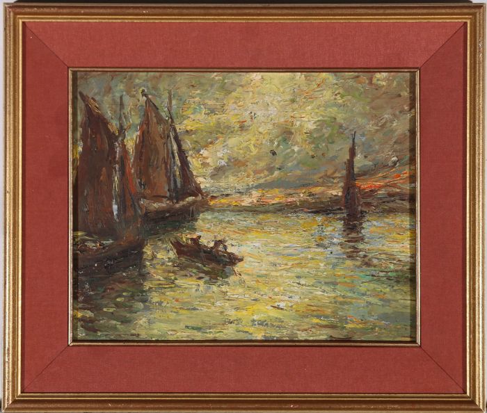 Impressionist Mid 20th Century Oil - Evening Light