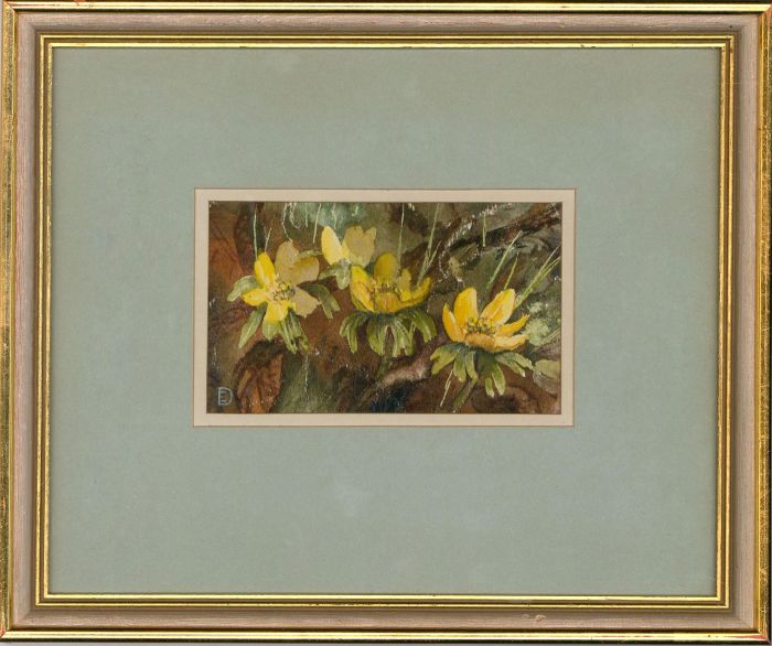 Evangeline Dickson (1922-1992) - Framed Watercolour, Messengers of Spring