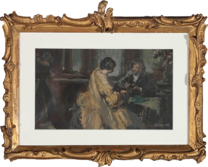 Frederick Charles Winby (1875-1959) - Early 20th Century Oil, Lady In Yellow