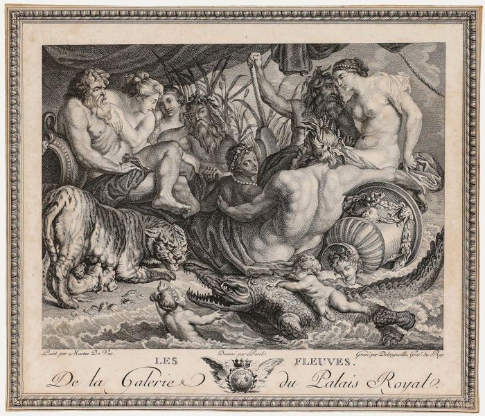 After Peter Paul Rubens (1577-1640) - 18th Century Engraving, Les Fleuves