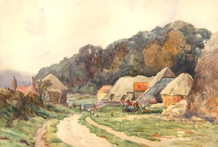Berenger Benger (1868-1935) - Early 20th Century Watercolour, Charleston Farm