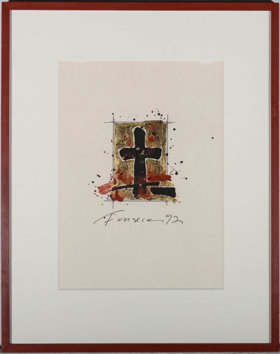 Harry Fonseca (1946 -2006) - Mixed Media, The Discovery of Gold and Souls #2