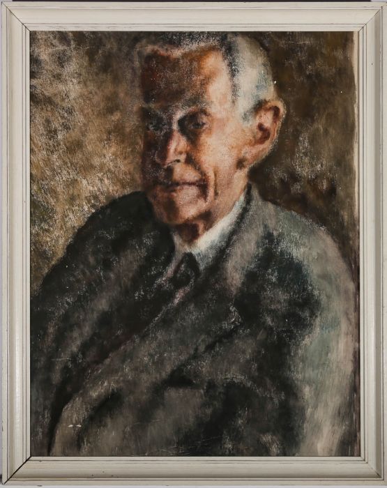 Eve Disher (1894-1991) - Oil, Portrait of a Gentleman
