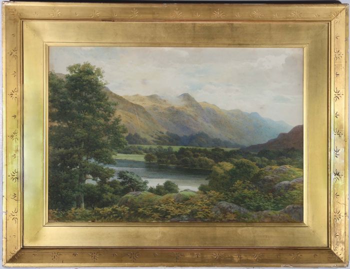 Samuel Bourne (1834-1912) - 1904 Watercolour, The Head of Ullswater