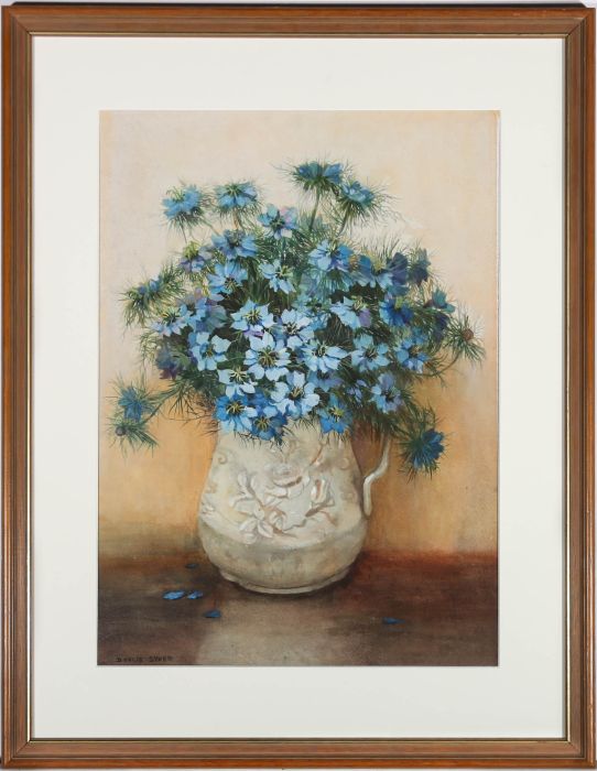 Dorcie Sykes (1908-1988) - Framed Watercolour, Love in a Mist