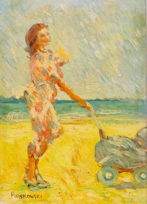 Piaskowski - 20th Century Oil, A Stroll Along the Beach