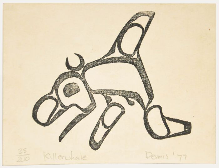 Danny Dennis - 1977 Serigraph, Killer Whale