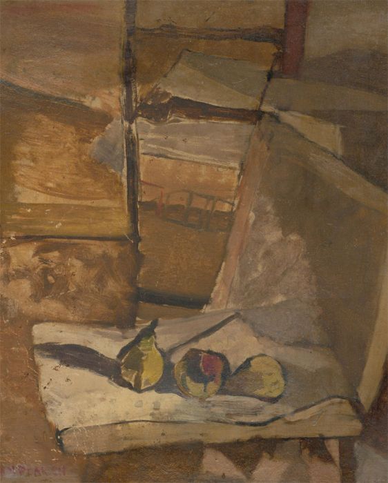 F. M. Pearson - French School Mid 20th Century Oil, Cubist Pears