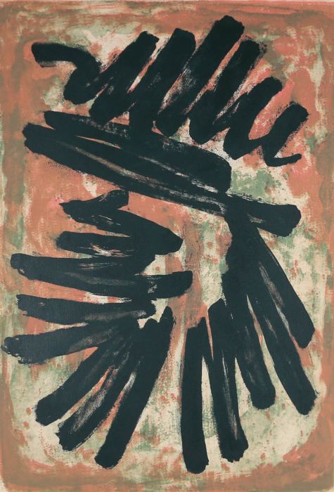 Mid 20th Century Lithograph - Pattern & Stroke
