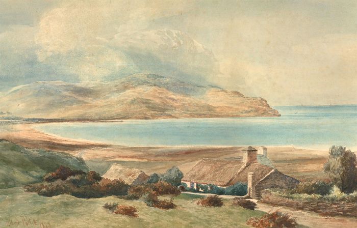 Albert Pollitt (1856-1926) - 1885 Watercolour, Sea View Cottage