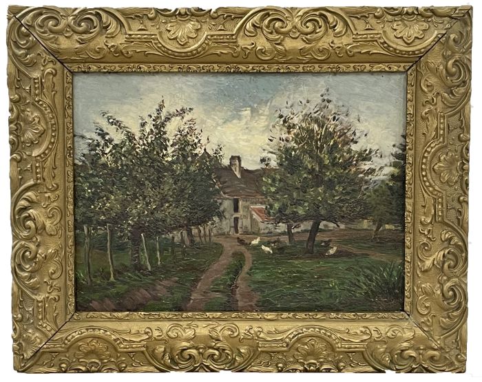 Early 20th Century Oil - Provincial Farm