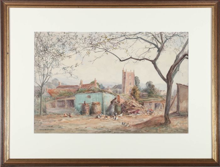 W. A. Sheldon  - 19th Century Watercolour, A Morning's Work