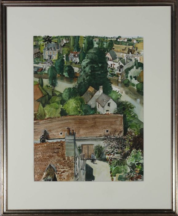 Jim Russell RBA (1933-2002) - 20th Century Watercolour, Fresnay Sur Sarthe