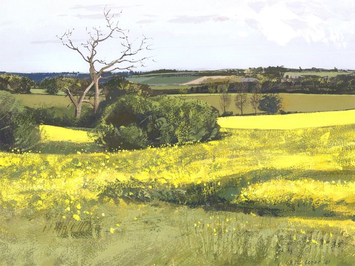Kit Leese - 1985 Gouache, Rape Field