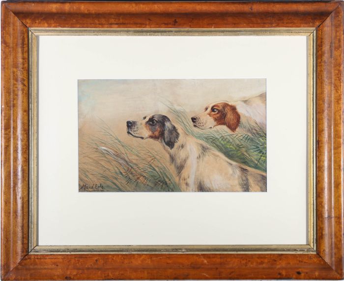 After Maud Earl (1864-1943) - Early 20th Century Watercolour, Two Pointers
