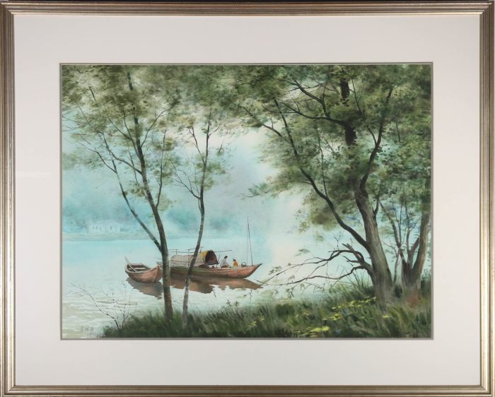 Zhang Defu  - 1992 Watercolour, Summer Morning