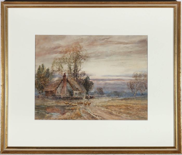 Hugh Nisbett (1849-1923) - Late 19th Century Watercolour, Early Autumn Morning