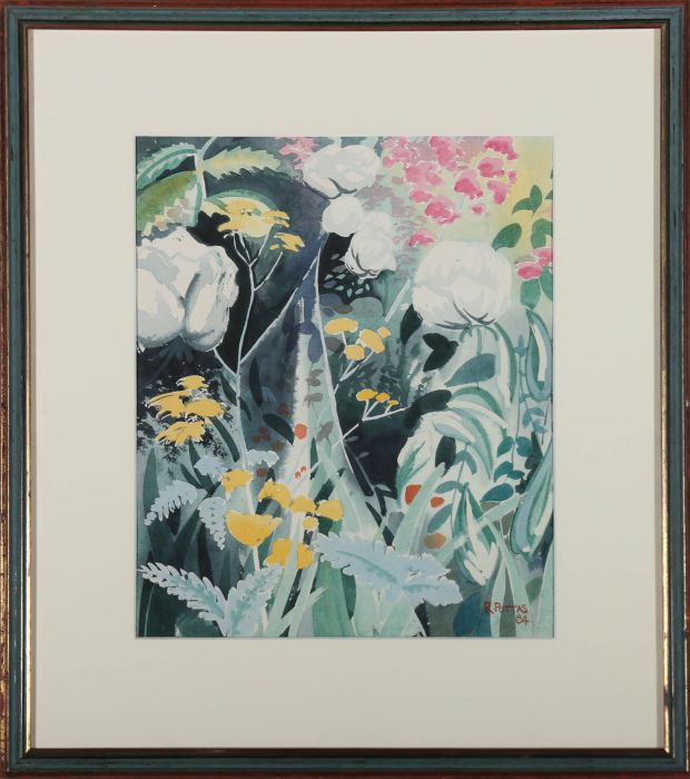 Richard Pottas (b.1951) - Framed 1984 Watercolour, Through an Insect's Eye