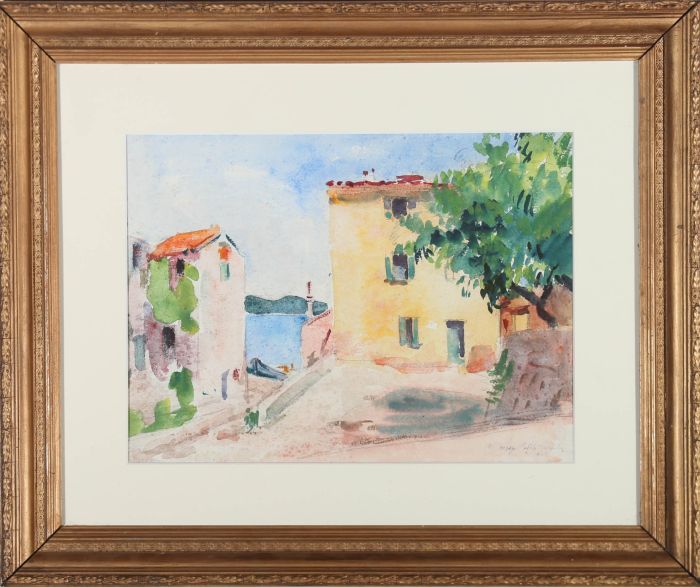 Phillip Naviasky (1894-1983) - 1949 Watercolour, Mediterranean Villas