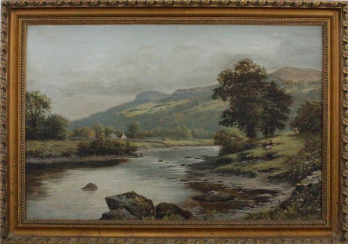 Thomas Spinks (1847-1927) - 1873 Oil, The Valley in Summer