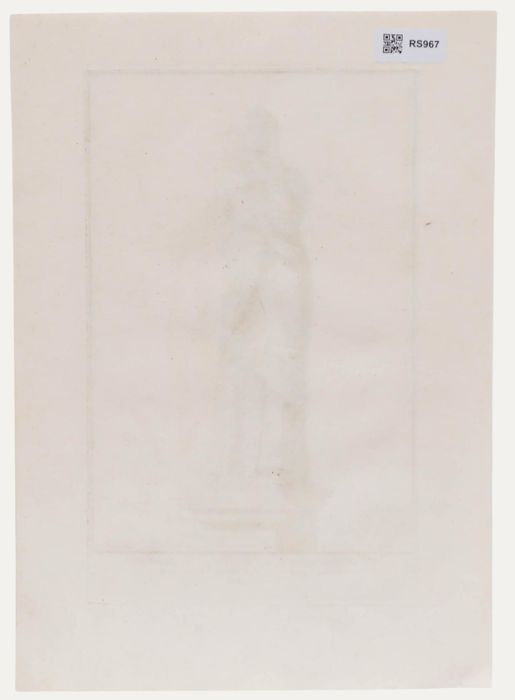 Sir Nicolas Dorigny (1658-1746) - 18th Century Etching, Statue of Giulia Mamaea