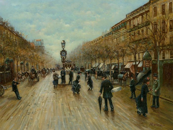 French School Contemporary Oil - The Belle Époque