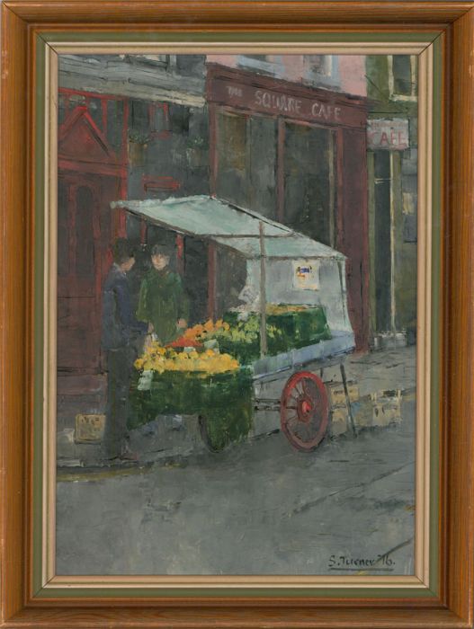 Sheila Christine Turner (b.1941) - 1976 Oil, Fruit Seller On The Square