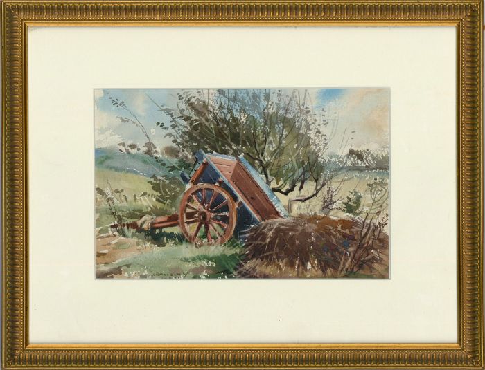 Arthur R. Bradbury (1892-1978) - Framed Watercolour, The Trusted Hay Cart