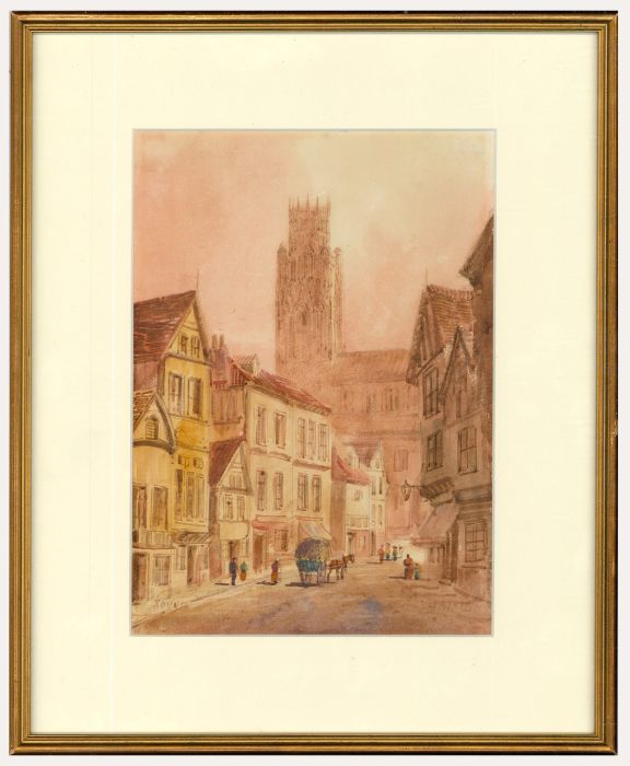 Edward Nevil - Framed Late 19th Century Watercolour, Rouen