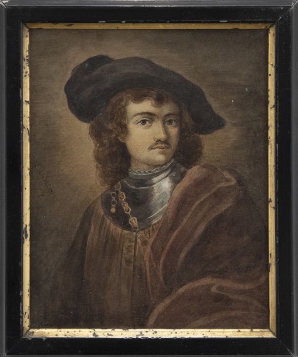 L. De Salvo after Rembrandt - 19th Century Watercolour, Captain W. Bavion