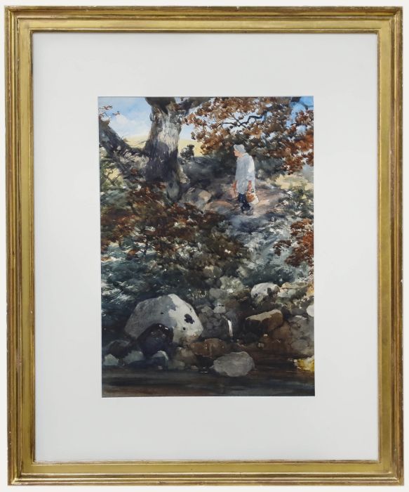 William Evans of Bristol AOWS (1809-1858) - Framed Watercolour, RHW Near Conway