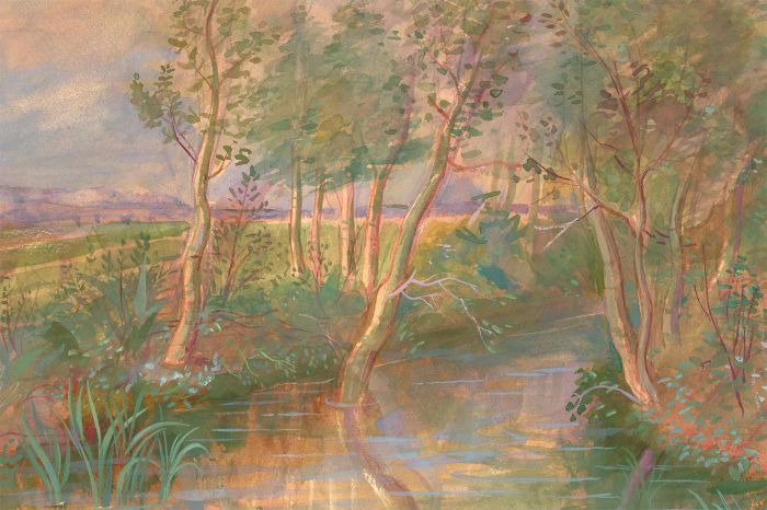 Austin Taylor (1908-1992) - Mid 20th Century Gouache, River On The Isle Of Wight