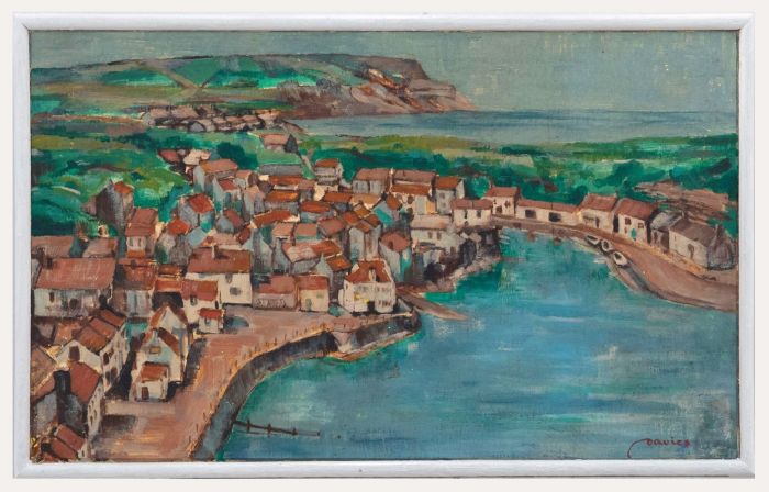 Davies - Modern British School Mid 20th Century Oil, Harbour View
