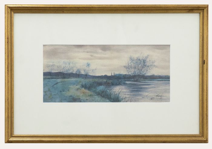 John M. Macintosh (1874-1913) - Framed Watercolour, Tranquil Riverscape
