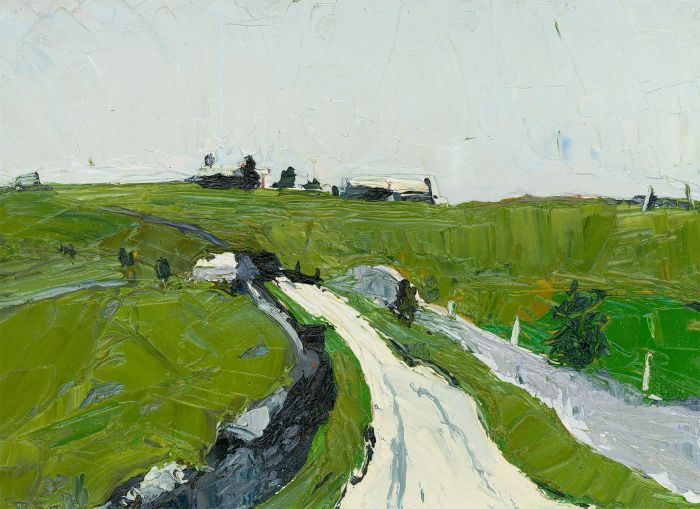 Daniel Nichols After Kyffin Williams - Contemporary Oil, Country Roads